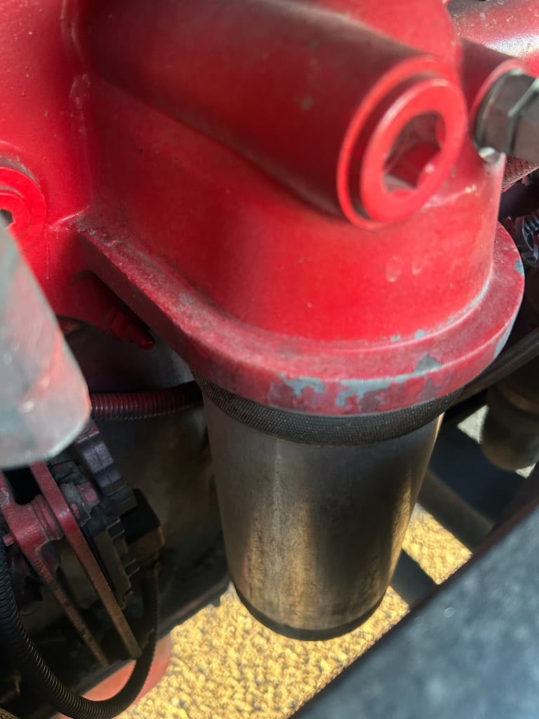 PurePower lifetime filter installed on a Cummins X15 engine